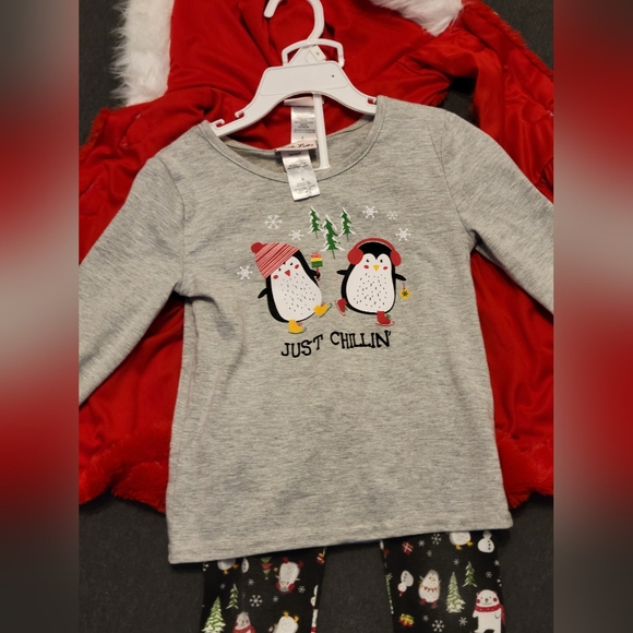 Girls three piece set, Little Lass, size 6, red and gray, new without tags - Picture 4 of 8